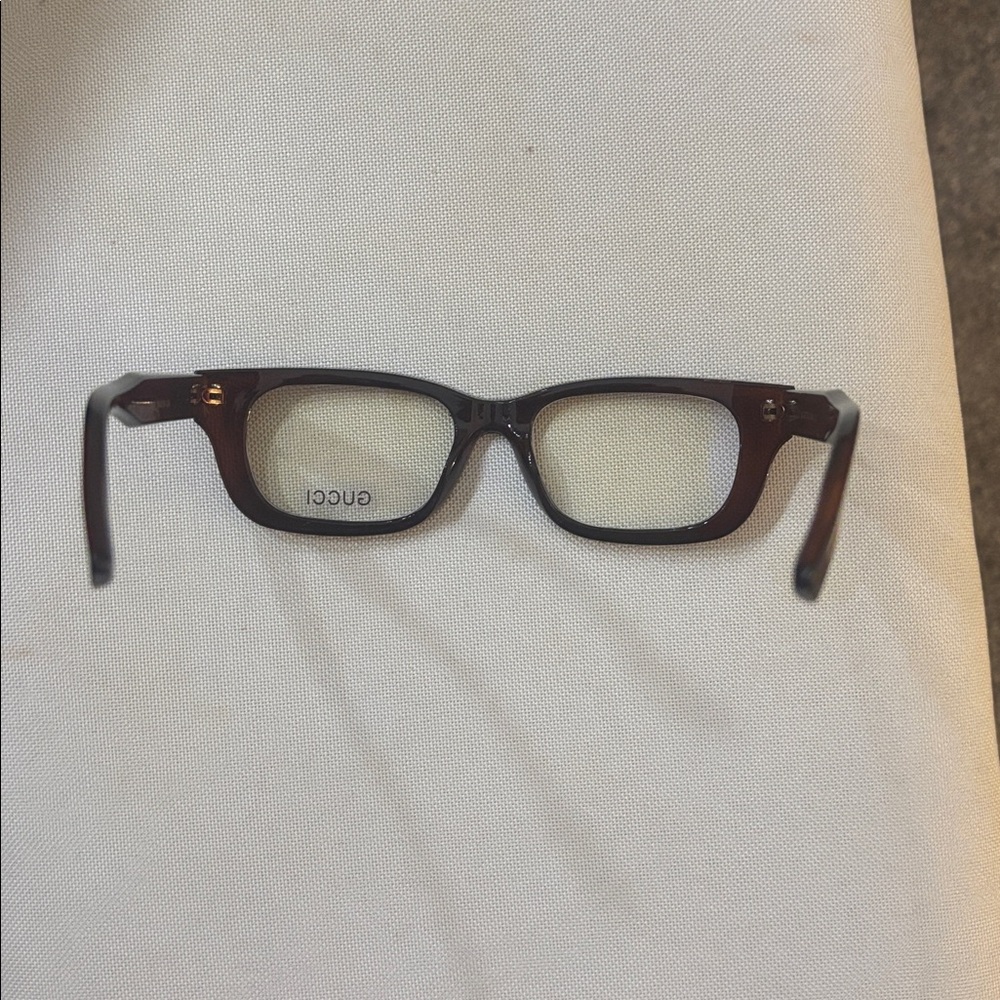 Gucci Brown Tortoiseshell Rectangular Sunglasses … - image 5